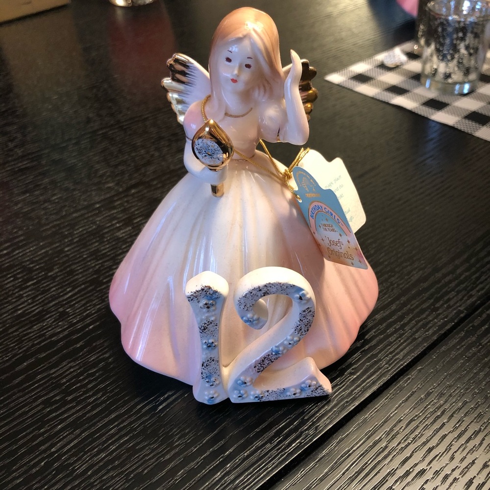 Josef Originals Ceramic Birthday Angel, 12 years
